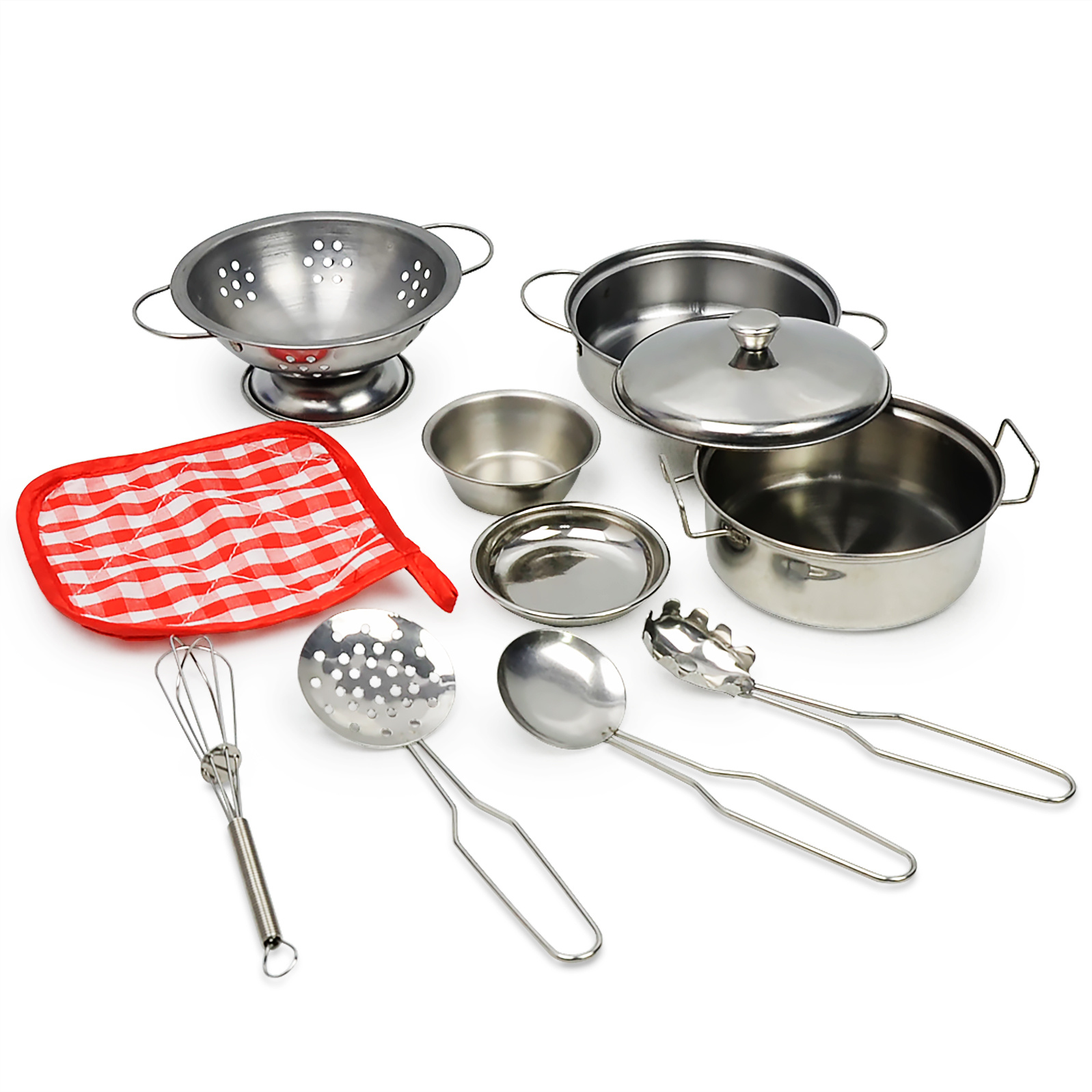  Juego de utensilios de cocina de acero inoxidable de 17 piezas  : Hogar y Cocina