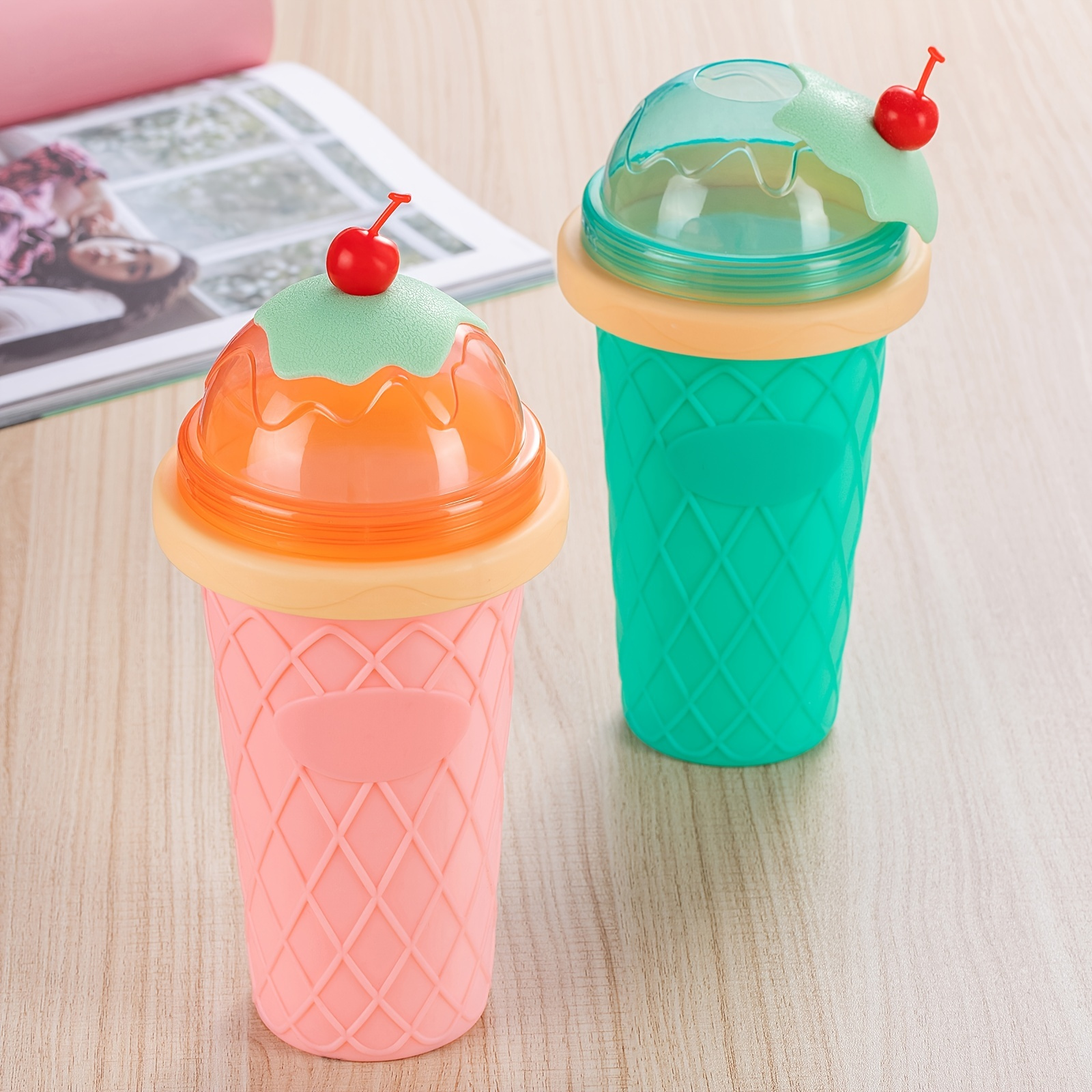 Cute Portable Blender USB Rechargeable Juicer Mixer Fruit Machine 13.5oz  Kawaii