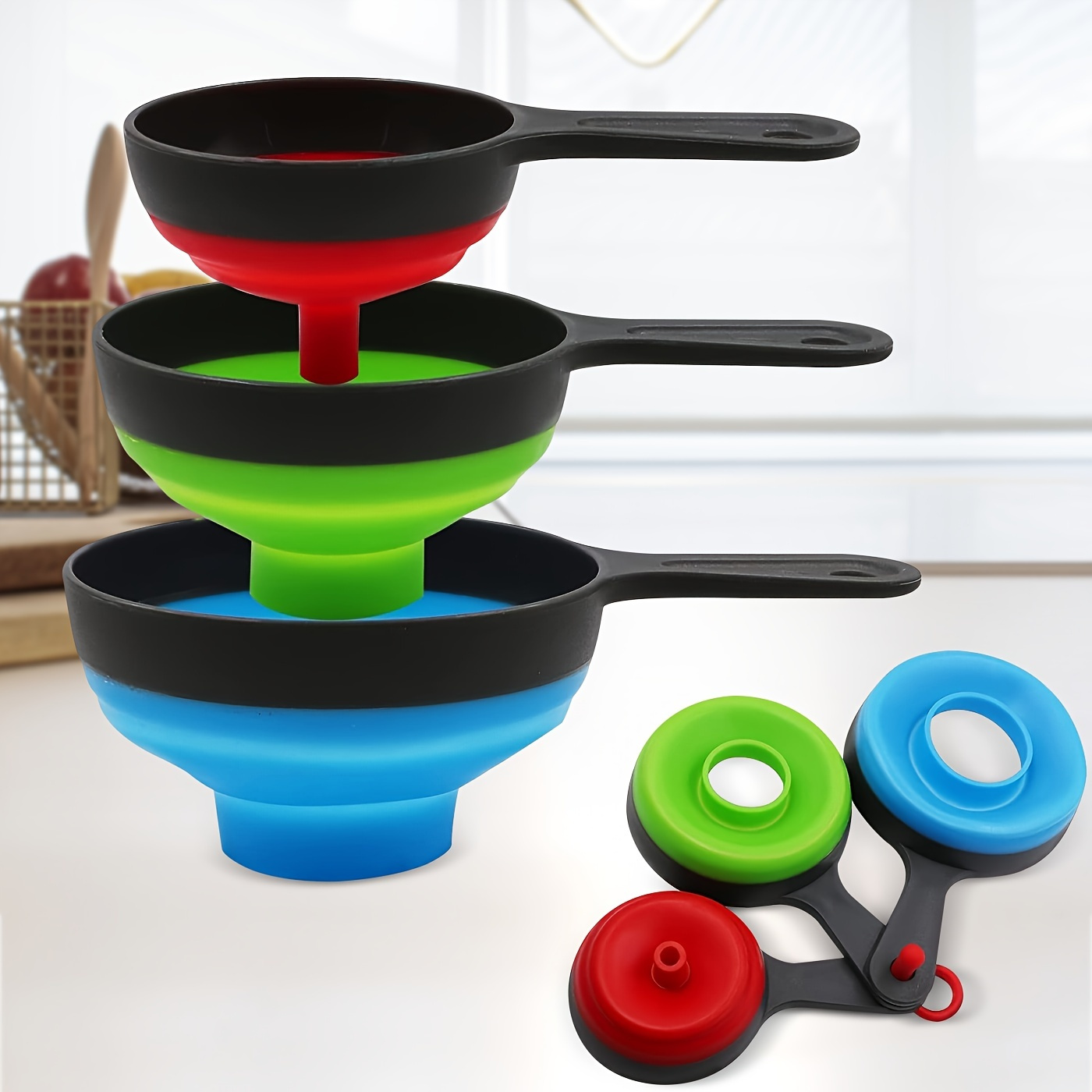 Creative Kitchen Accessories Anti-spill Splash Proof Silicone On Pour Soup  Spout Funnel For Pots Pans Bowls Jars Kitchen Gadget - Temu