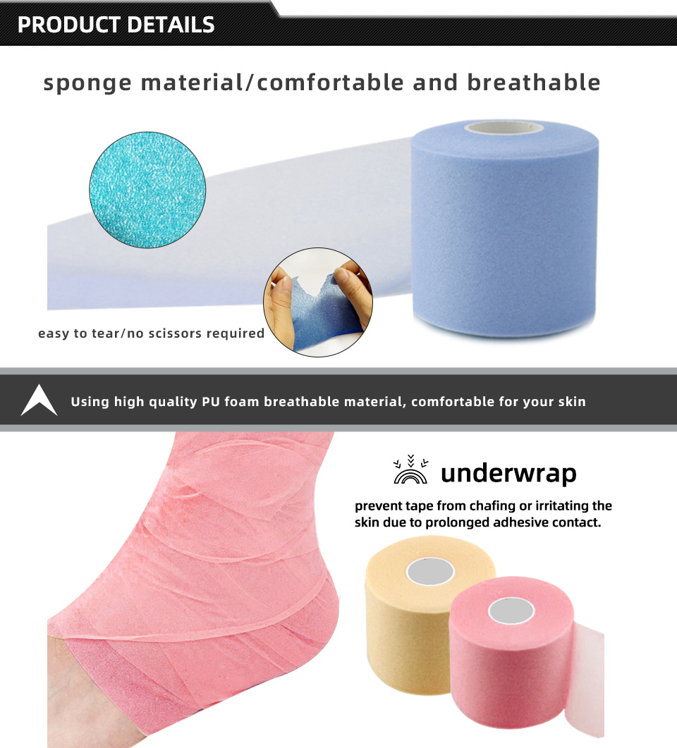 Pre Wrap Tape Foam Underwrap Bandage Athletic Temu