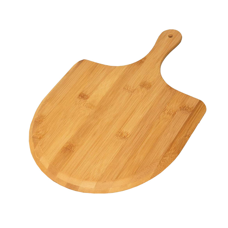 Round Wooden Cutting Board With Handle Pizza Peel Perfect - Temu