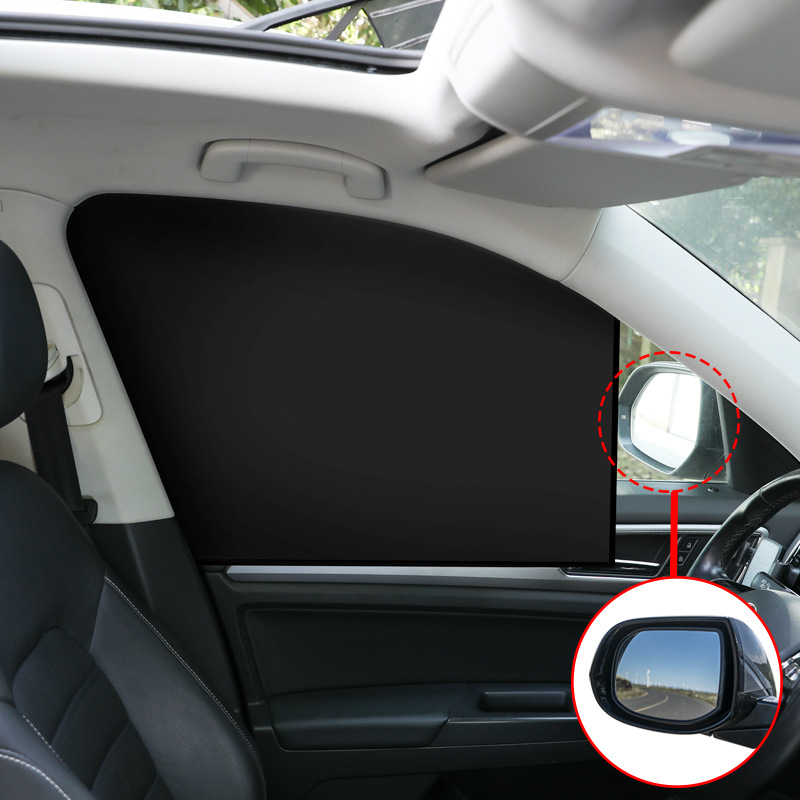 Seametal Magnet Auto Seiten fenster Vorhang 2 Stück Sichtschutz Vorhänge  für Auto Sonnenschutz Sommer Sonnenschirme UV-Reflexion Vorder-/Rückfenster