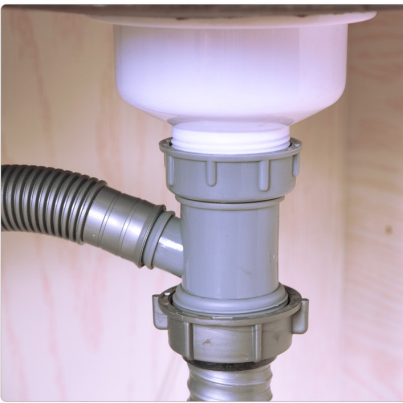 Sink Drain Pipe Adapter Y Shaped Kitchen Basin Sewer Branch Temu