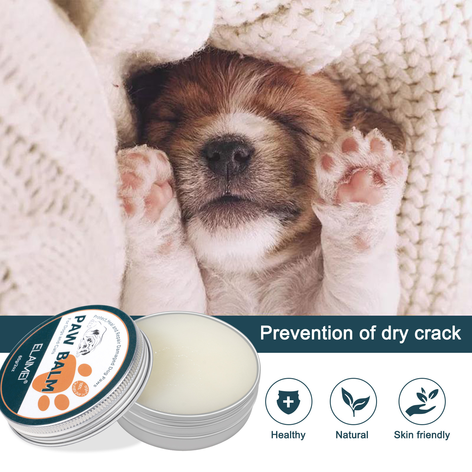 Heal, Repair & Moisturize Your Dog's Paws & Nose With Our Allnatural
