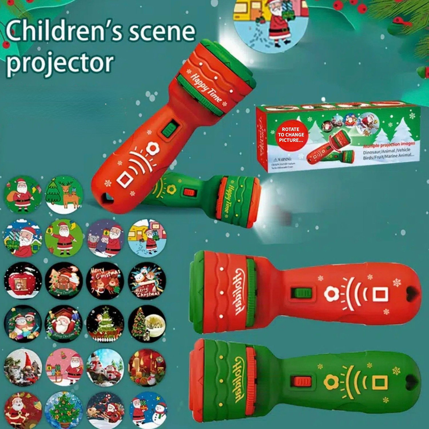 Proyector Linterias para niños Diapositiva Infantil La linterna de  proyectores Early Educational Toy Gift for Kids Inevent HA045183-02