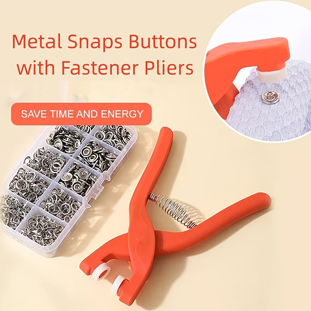 Goxawee Metal Snaps Buttons With Fastener Pliers Press Tool - Temu