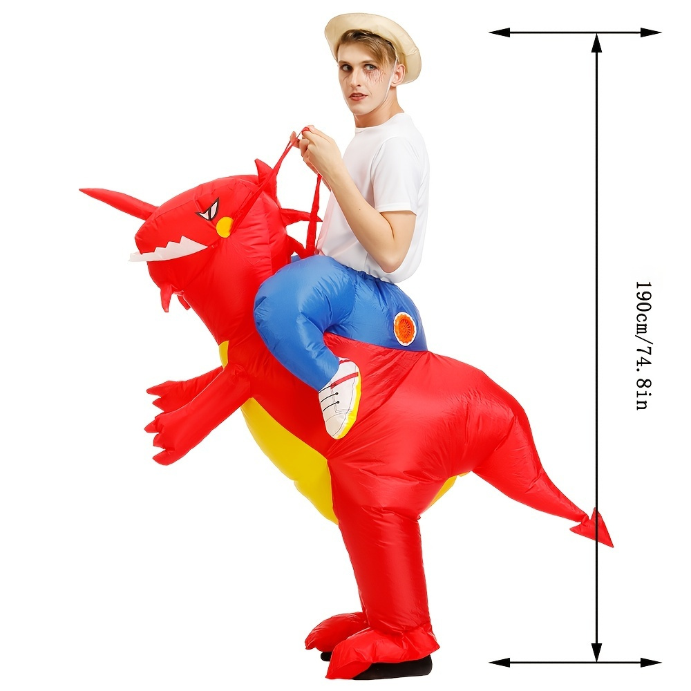 1pc Inflatable Dinosaur Costume For Adult Funny Halloween Costumes