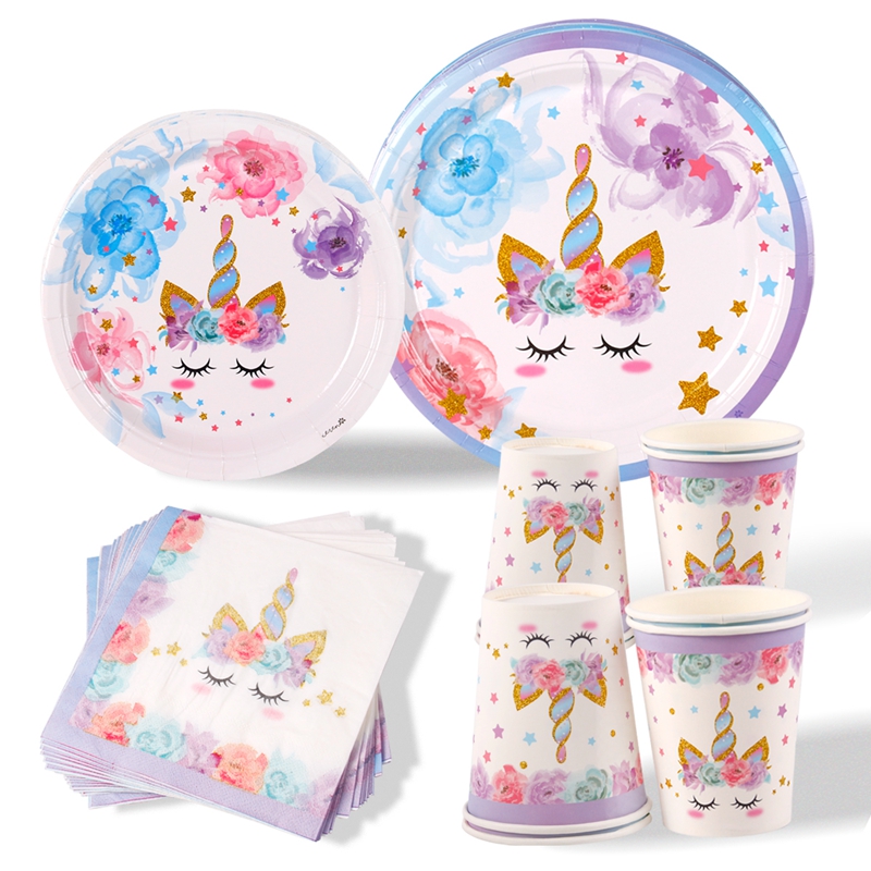 8 Magical Unicorn Plates Perfect Birthday Parties Temu