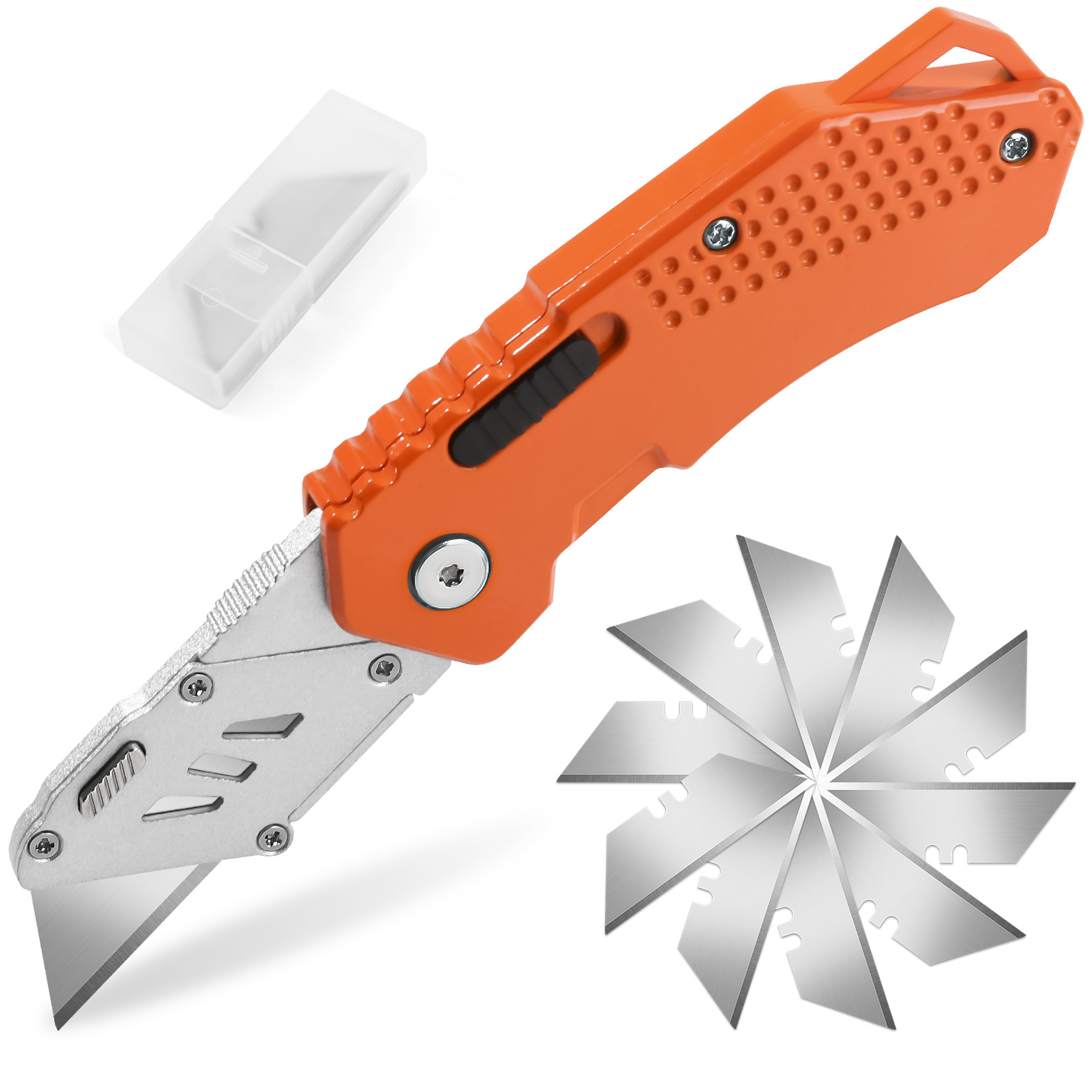 Folding Utility Knife Razor Knife Extra 10 Blades Included - Temu