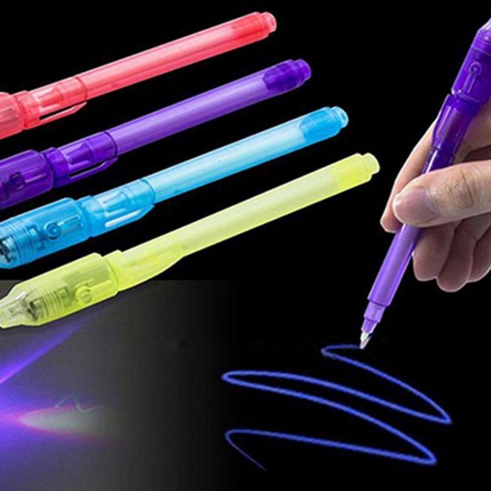 Creative Magic Uv Light Pen Invisible Ink Pen Glow In The - Temu United  Arab Emirates