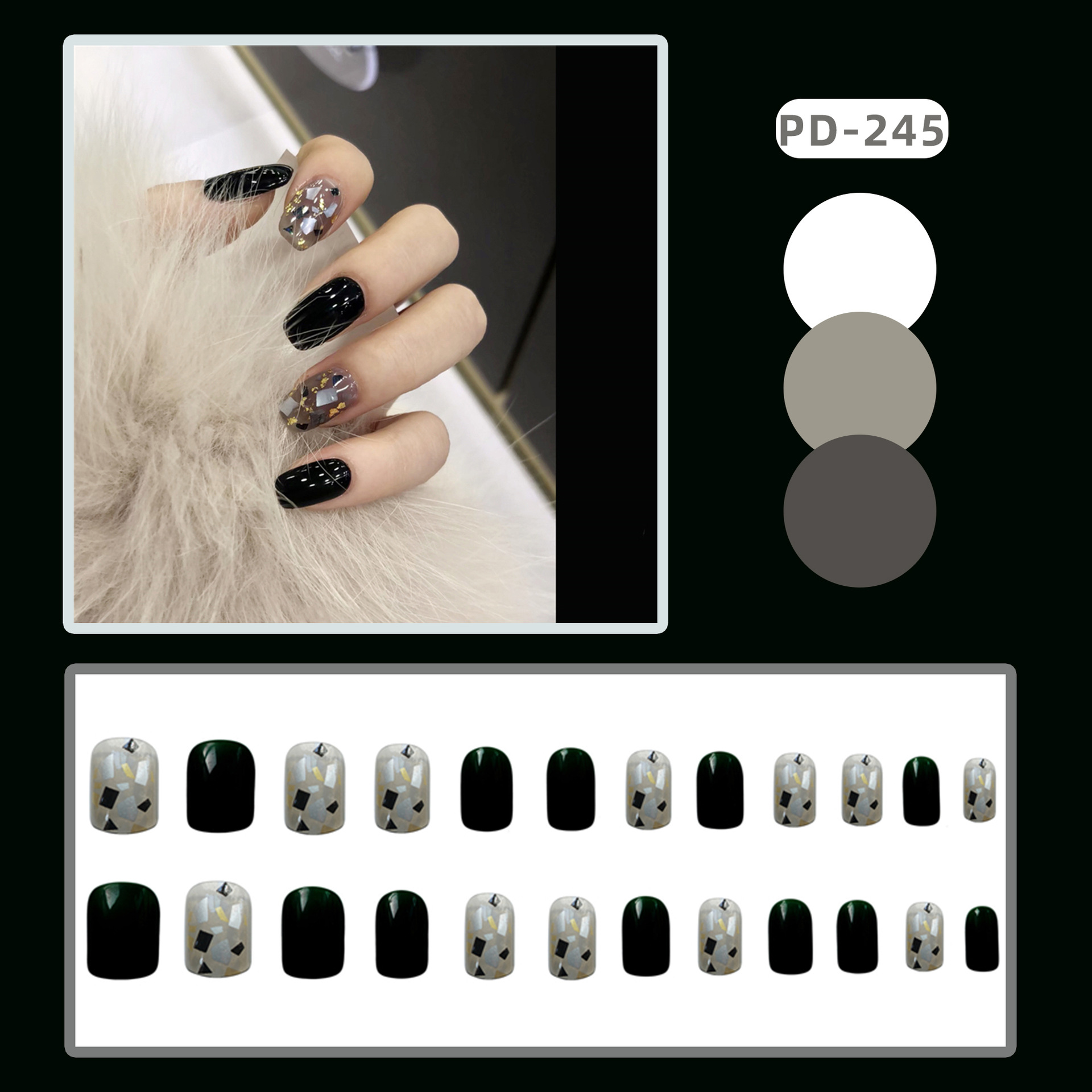 3D Nail Stickers Glitter Gold Silver Laser Wave Line Decals Nail Art  Decoration | eBay