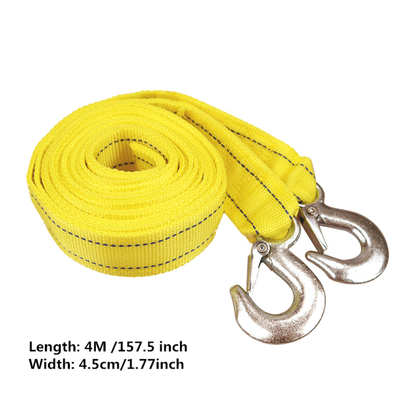 4M Heavy Duty 5 Ton Towing Rope, Break Strength Nylon Recovery Strap With  Storage Bag For Vehicle Emergency Recovery