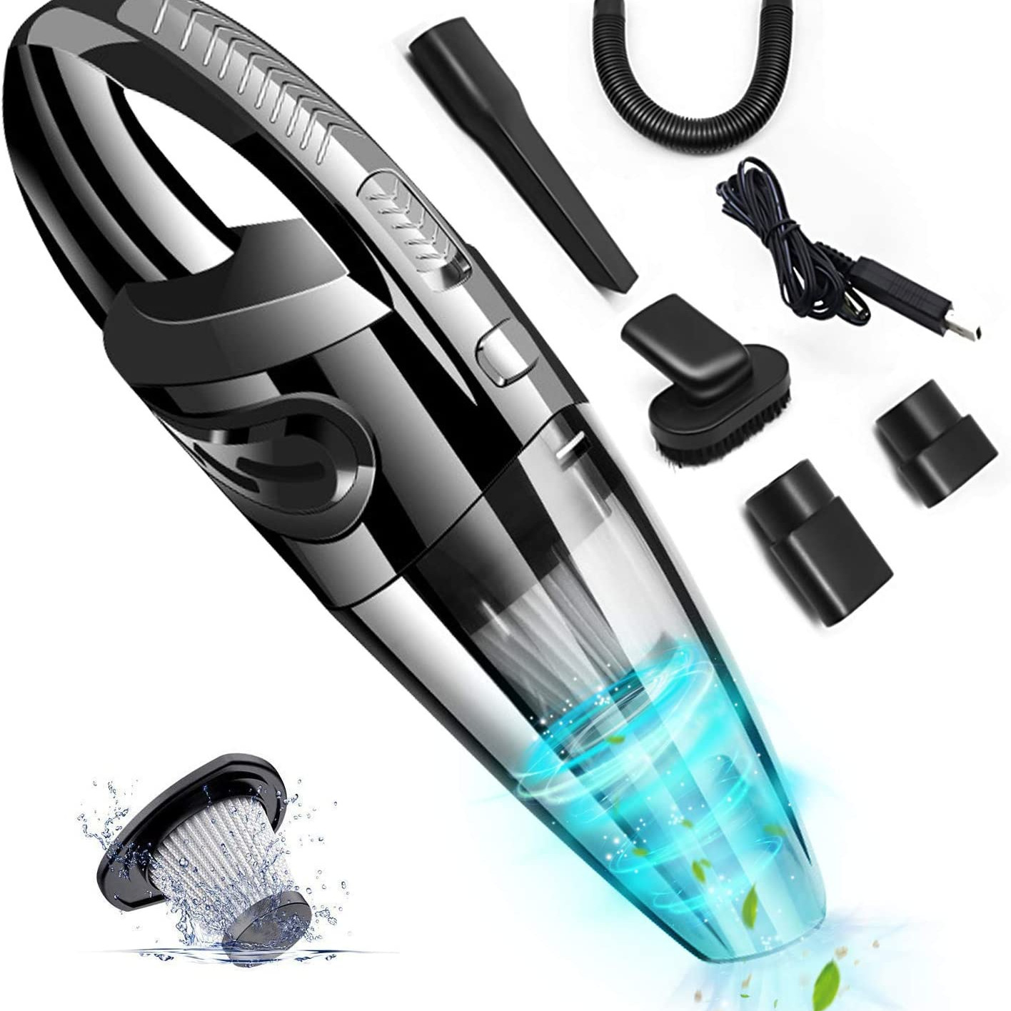 Handheld Vacuum Cleaner Cordless Rechargeable Lightweight Portable Mini ...