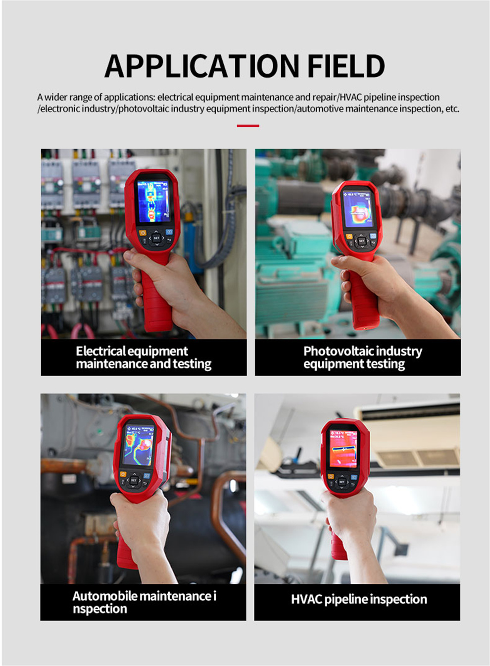 UNI-T Uti80 Caméra d'imagerie thermique infrarouge