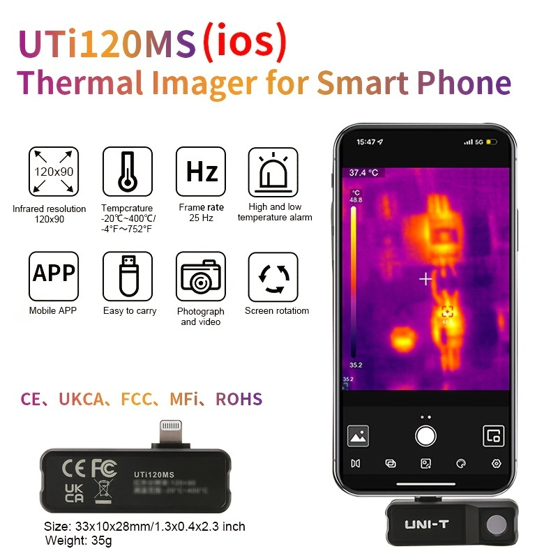 UTi120M Smartphone Thermal Camera Module for Android - Coral-i Solutions