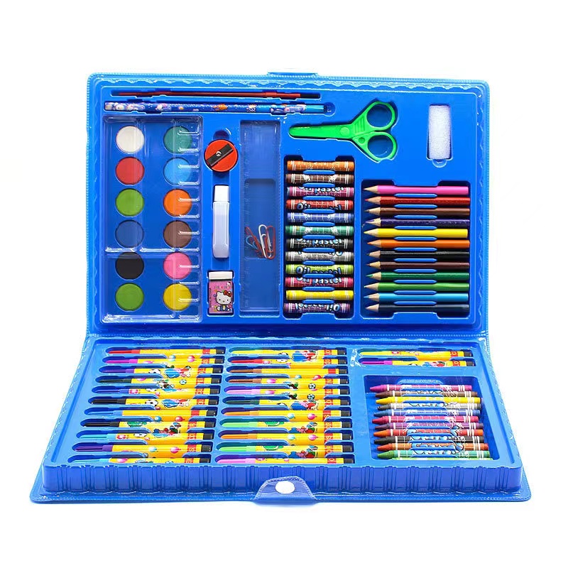 66pcs Kids Art Supplies Portable Painting & Drawing Art Kit For