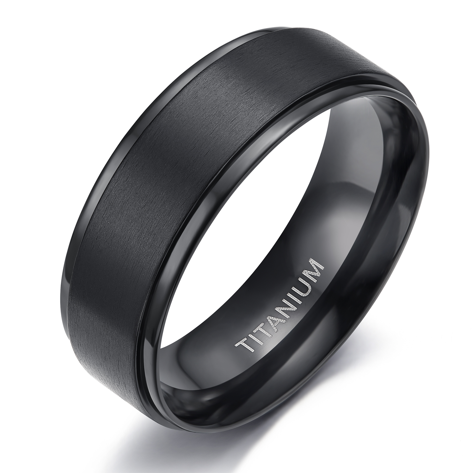 Titanium Steel Rings For Men Silvery Rotatable Rings Ideal - Temu