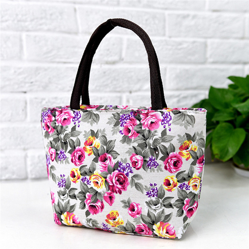 Fashion Canvas Tote Handbag, Lightweight Shoulder Bag With Detachable  Flower Print Strap - Temu Norway