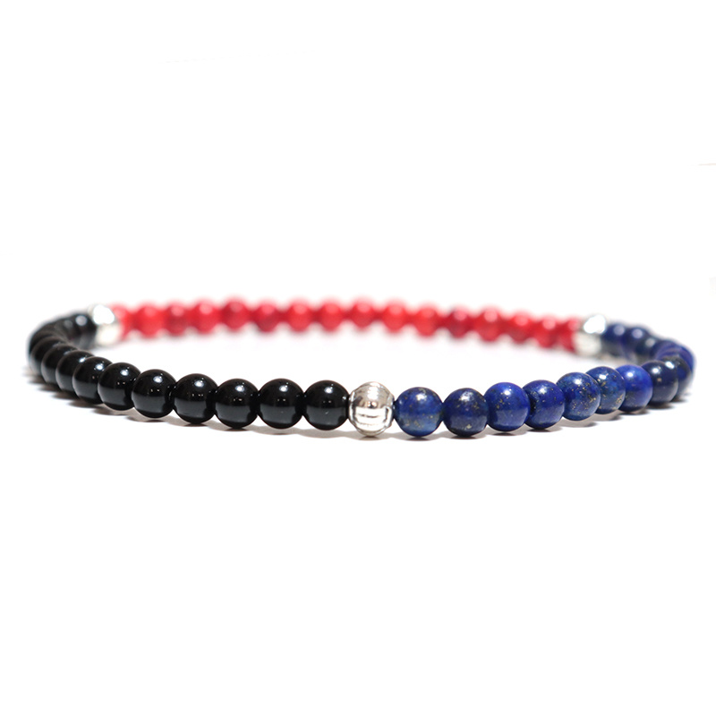 Men's Patchwork Beaded Bracelet Linkage Beads
