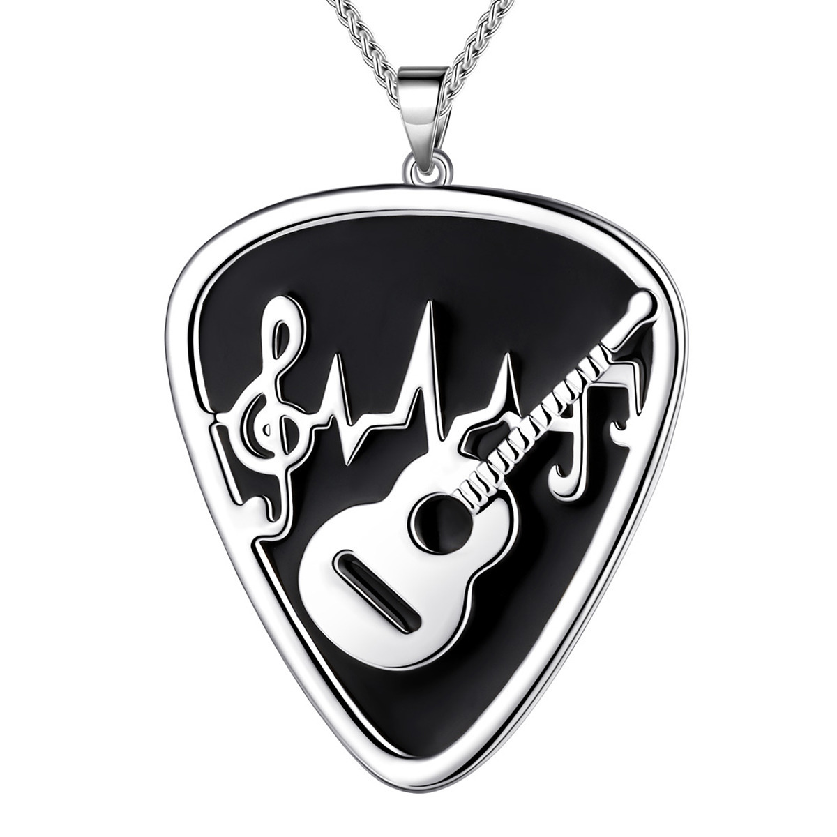 Guitar on sale pendant silver