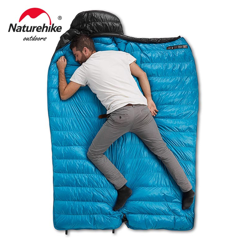Naturehike-SACO DE dormir ligero e impermeable, saco de dormir ultraligero  de algodón para invierno, para acampar al aire libre
