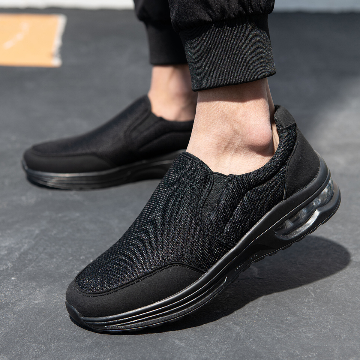 Herren Bequeme Leichte Slip-On Loafer Schuhe Details 8