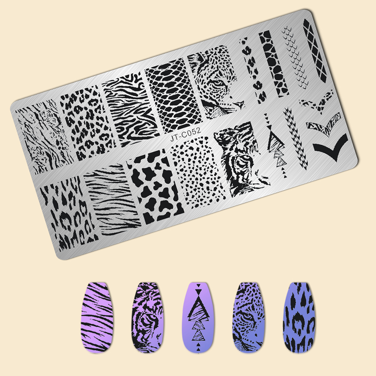 Create Gorgeous Nail Art Stainless Steel Nail Stamping - Temu