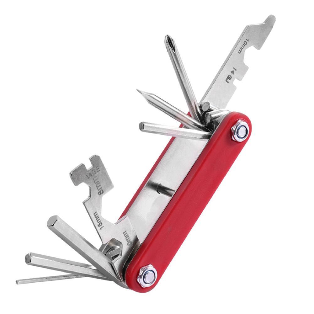 Bike Repair Tool Kit Foldable Multitool Tyre Lever Wrench Save Money