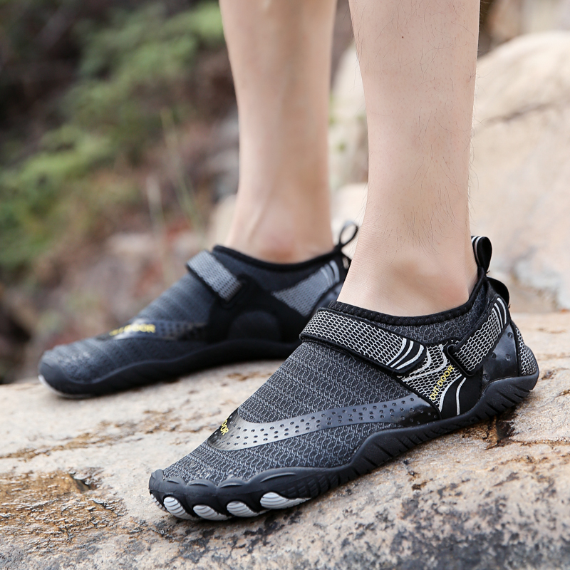 Men's Quick-dry Barefoot Shoes With Adjustable Hook And Loop ...