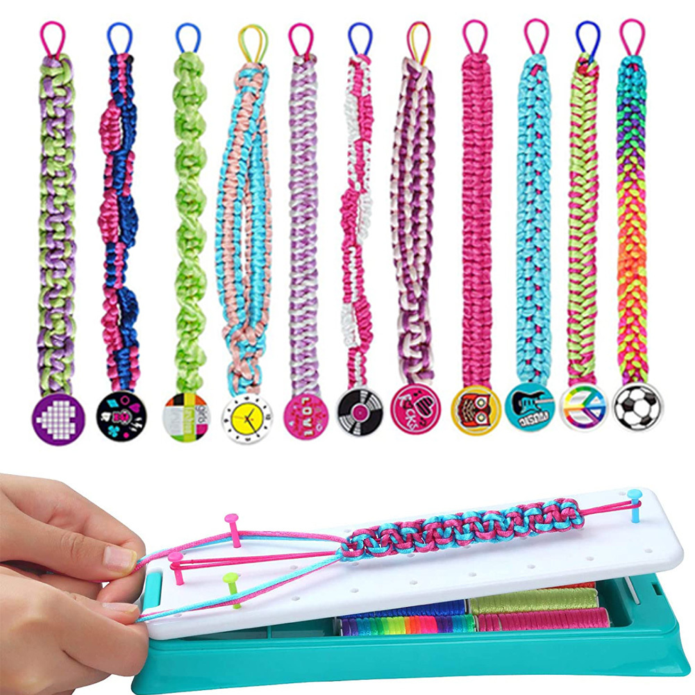 Friendship Bracelet Making Kit Toys 20 Pre cut Threads Makes - Temu Japan