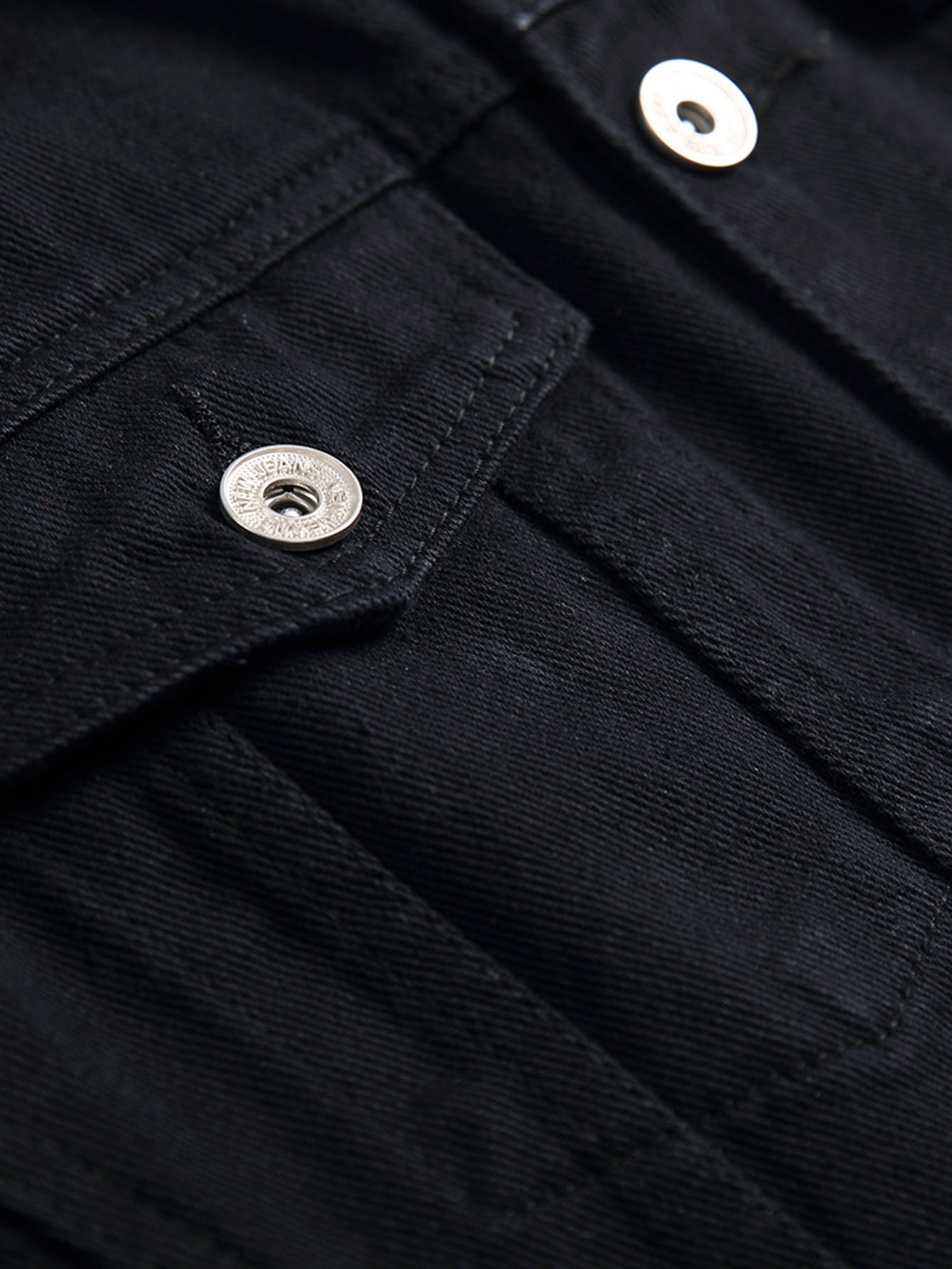 Men's Black Ripped Slim Button Denim Jacket Temu