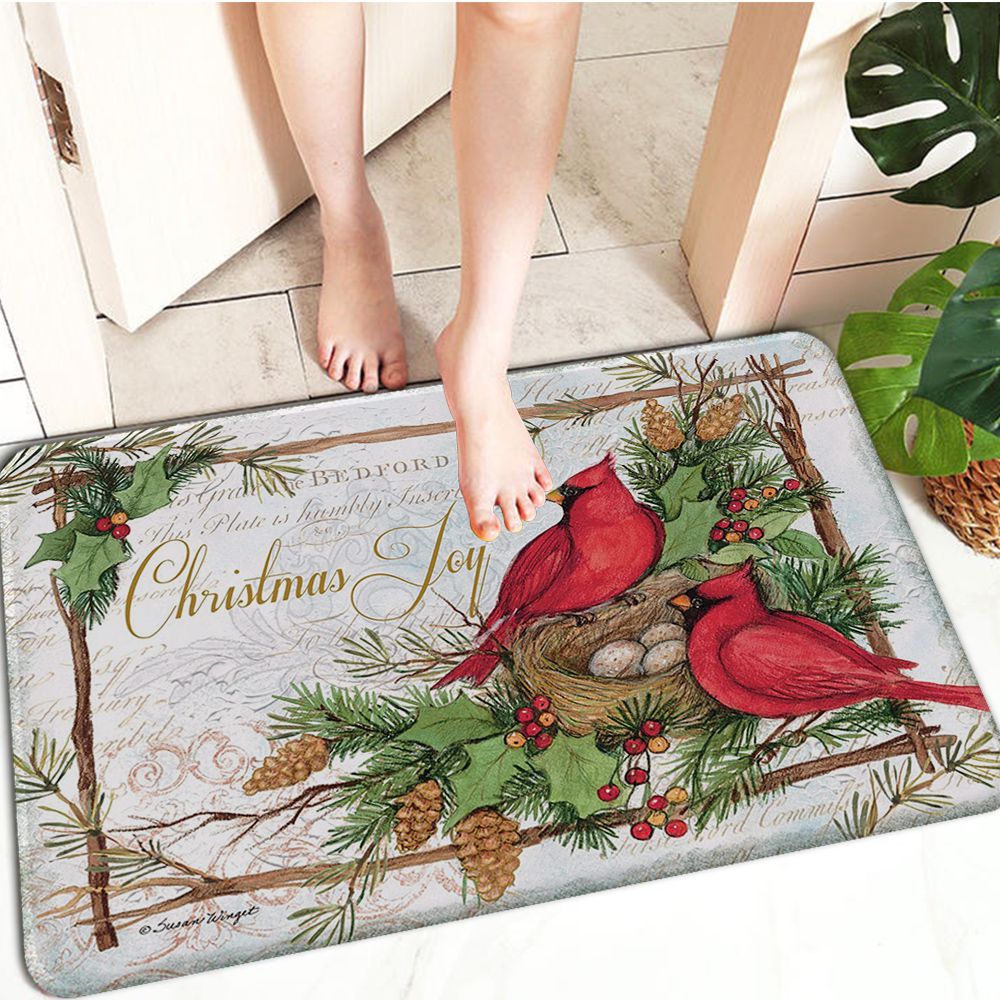 Festival Doormat, Winter Holiday Merry Christmas Doormat Outdoors/indoor  Floor Mats Rugs 40x60 Cm