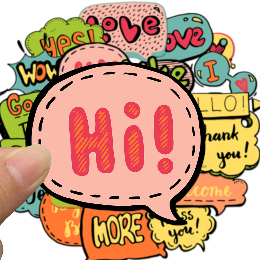 English Words Waterproof Stickers For Mobile Phone Case - Temu