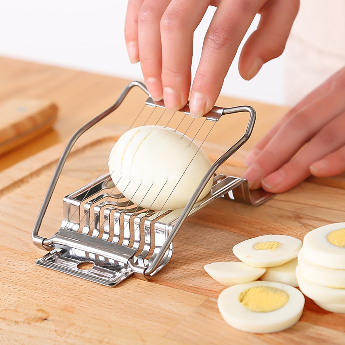 Easy to use Stainless Steel Egg Slicer For Perfectly Sliced - Temu