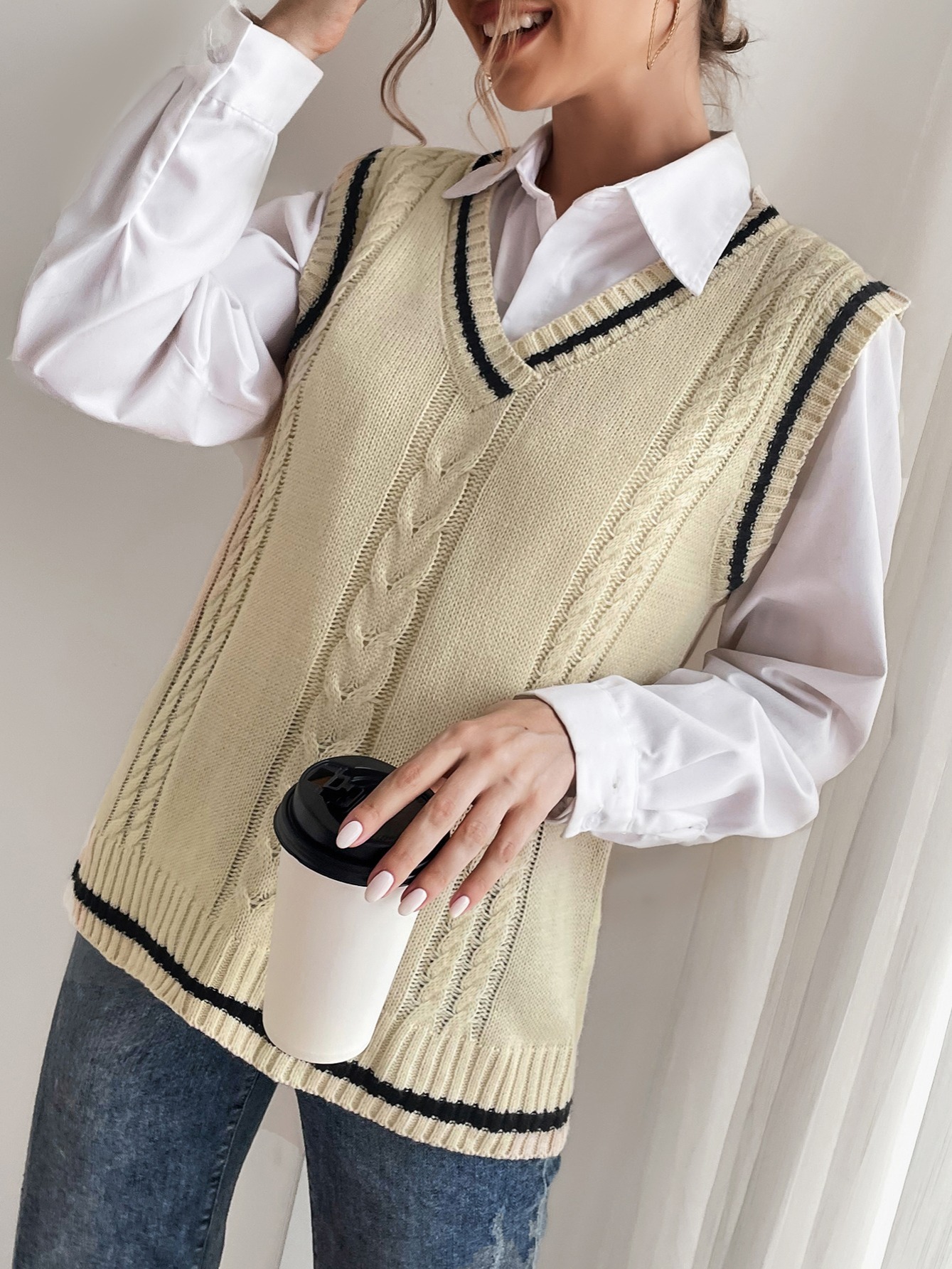 almostblackproduct almostblack knit vest 20AW-PK01