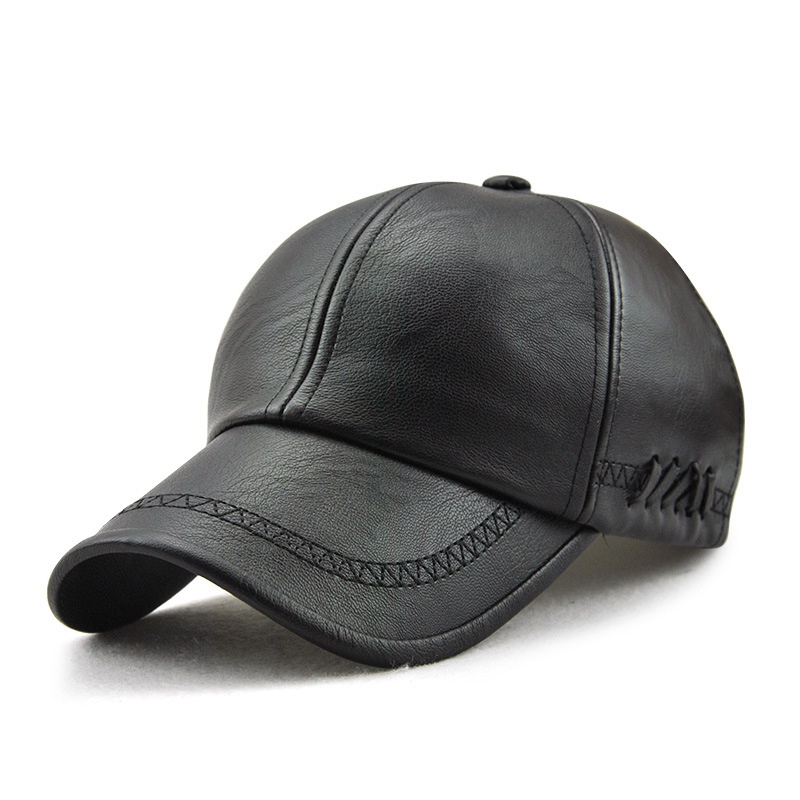 Men's PU Leather Baseball Cap