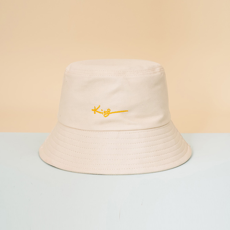 Solid King Embroidered Bucket Hat