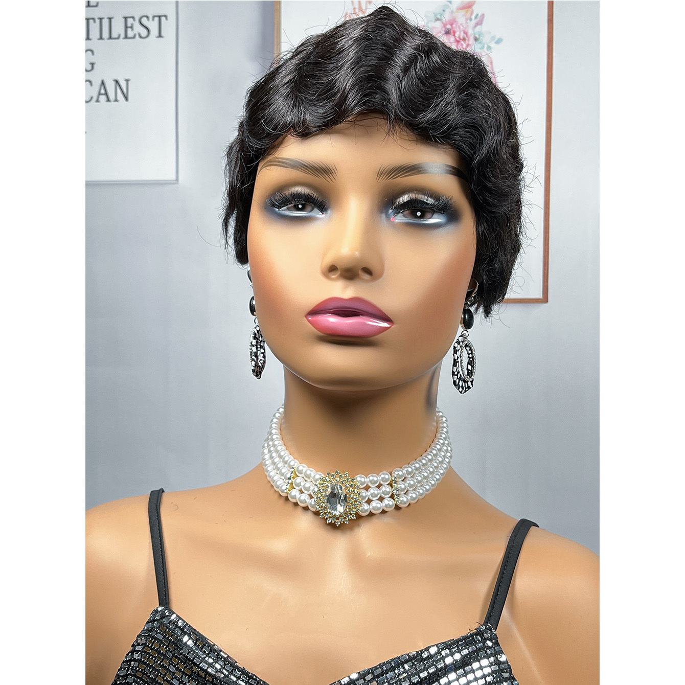 Short Curly Cut Wigs For Black Women, Curly Short Cut Wigs For Women
