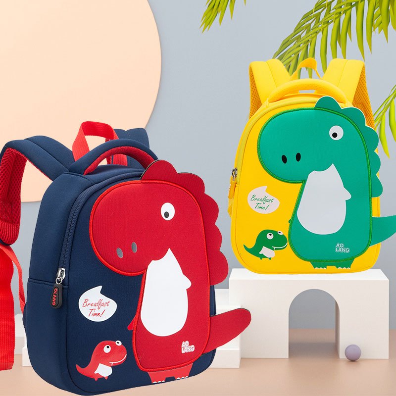 Cartoon Dinosaur Backpack For Kids 2-5 Years Old, Kindergarten