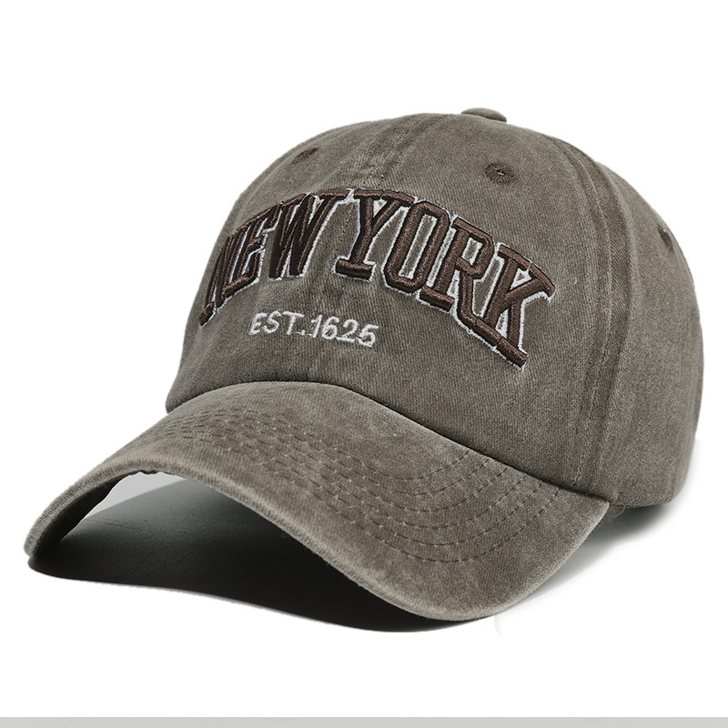 Mens New York Letter Embroidered Washed Baseball Cap Jewelry & Accessories Temu