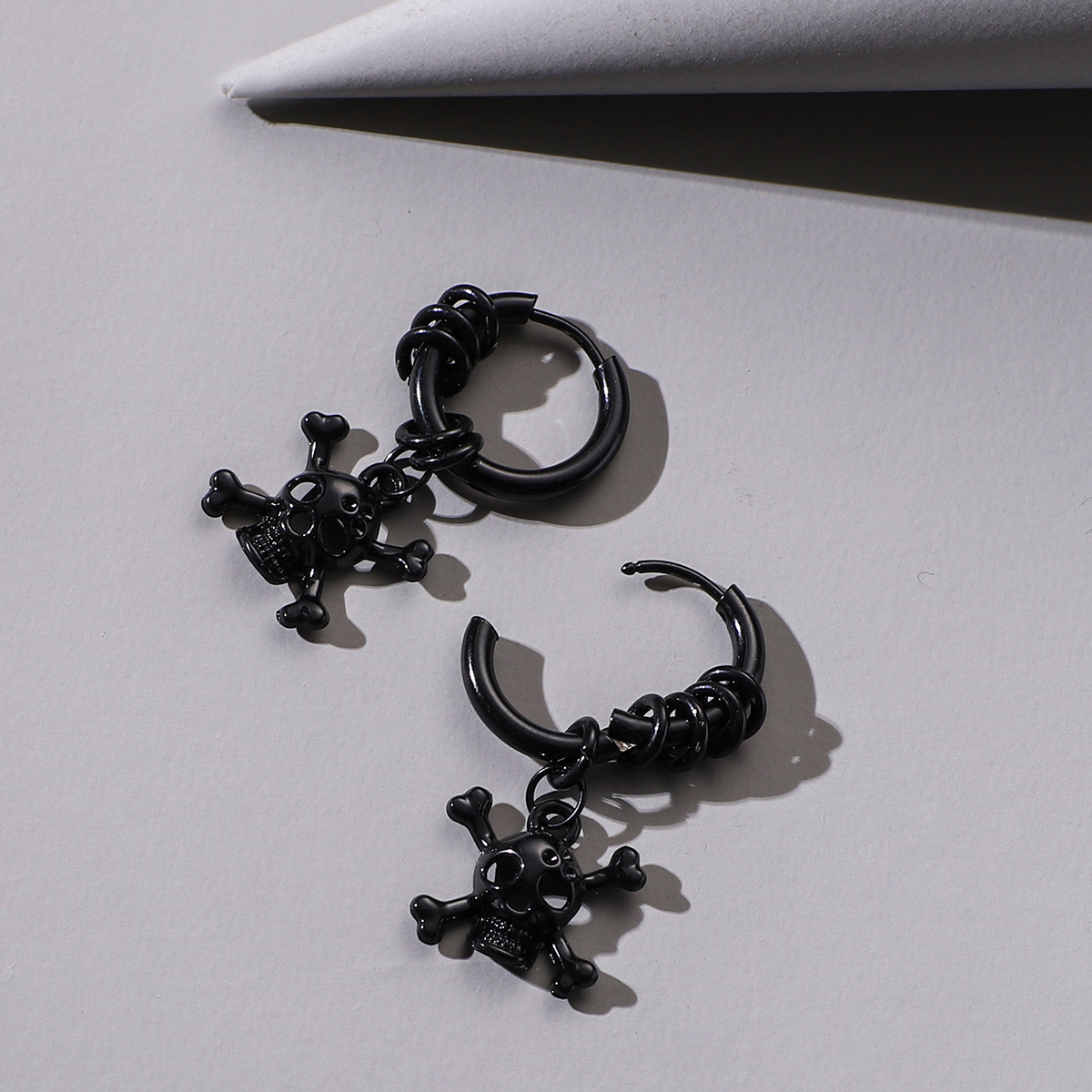 Halloween Men's Stainless Steel Ghost Earrings