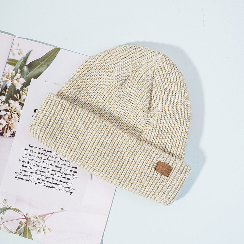 Vintage Slouchy Beanies Knitted Hat for School Student