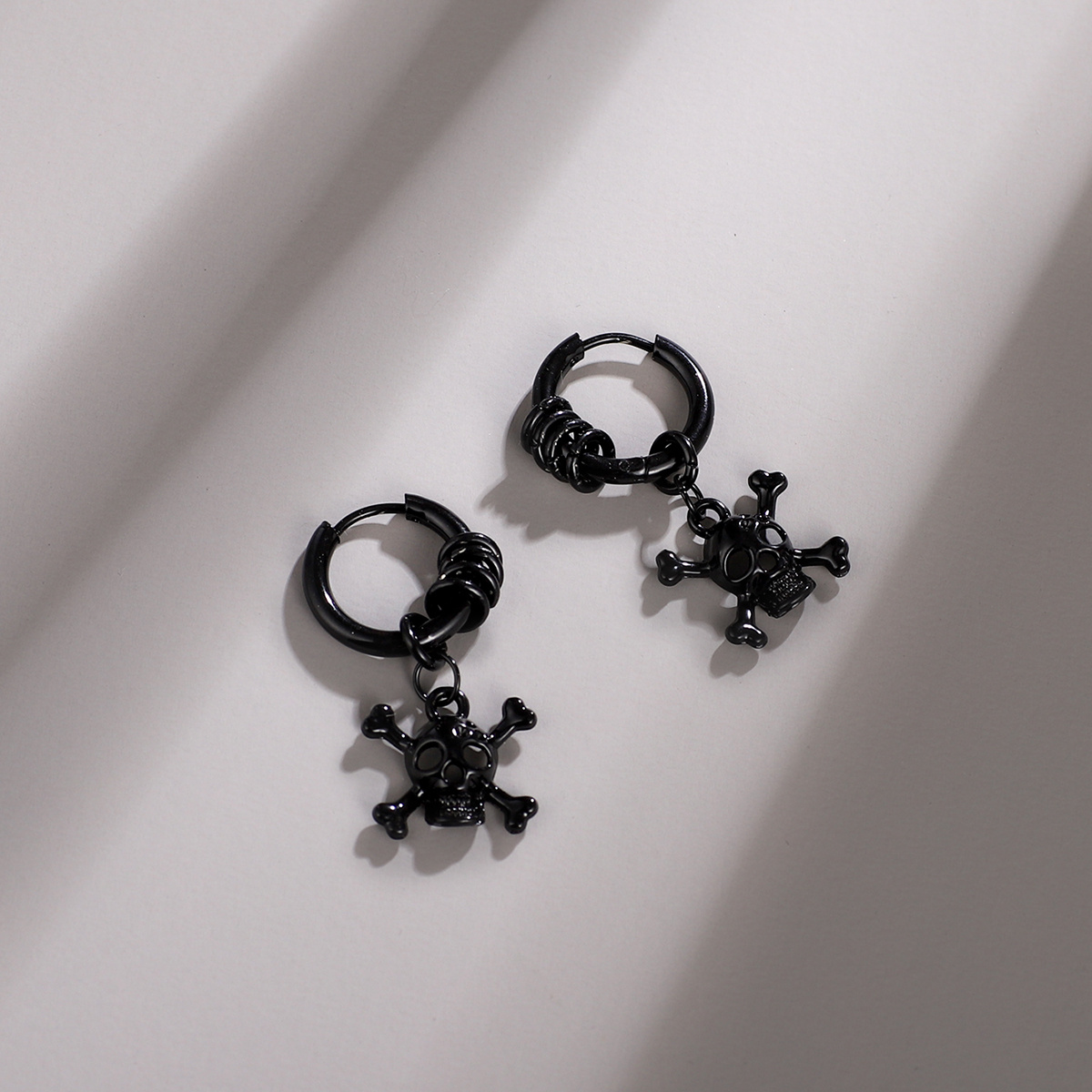 Halloween Men's Stainless Steel Ghost Earrings