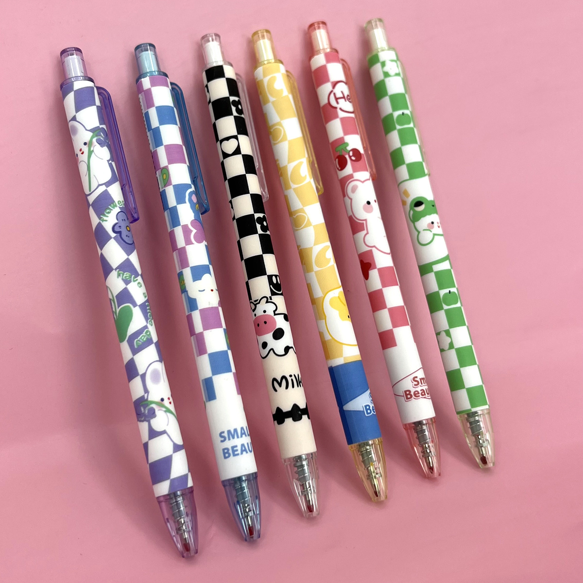 Chinese Style Gel Ink Pens Cartoon Retractable Pens Cute - Temu