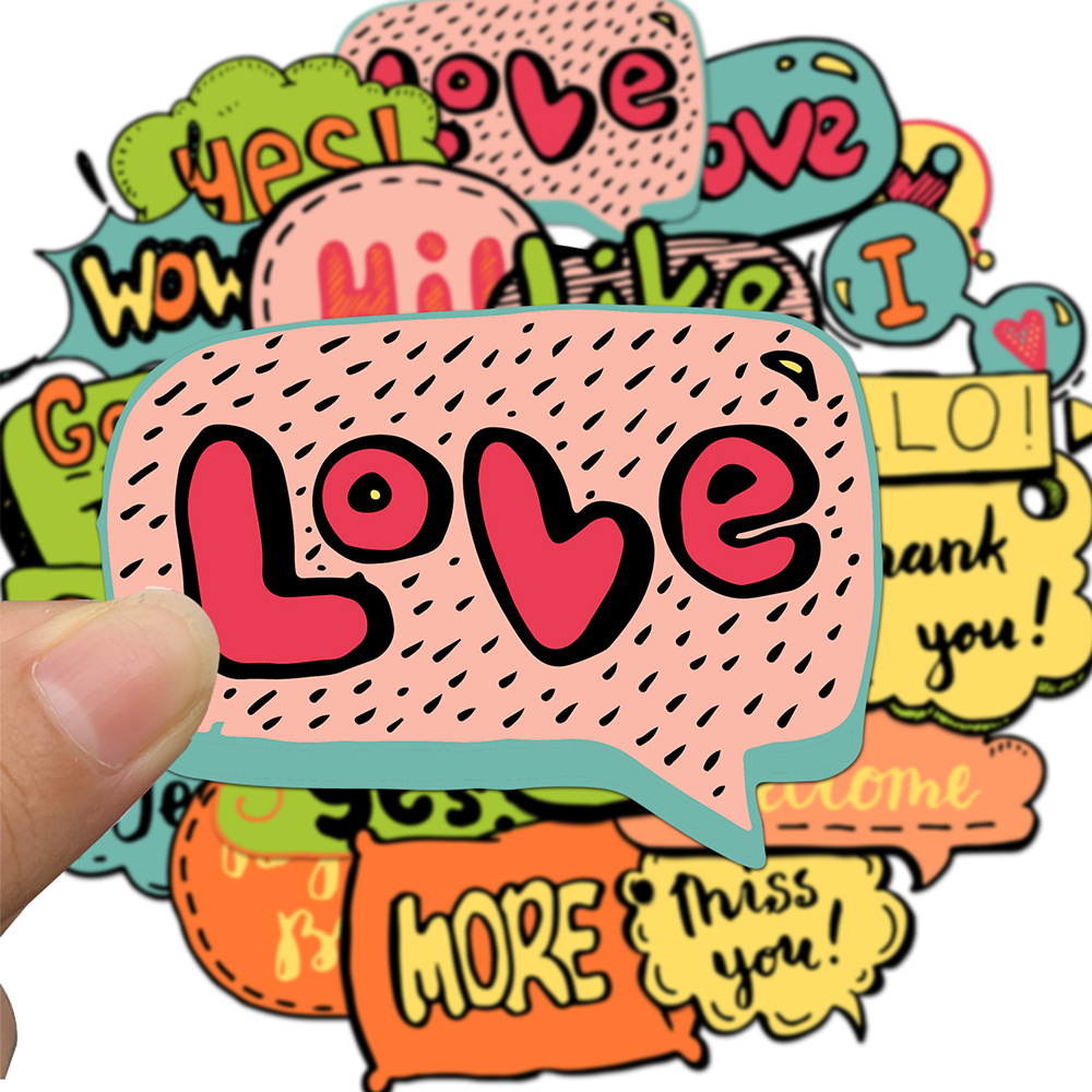 English Words Waterproof Stickers For Mobile Phone Case - Temu