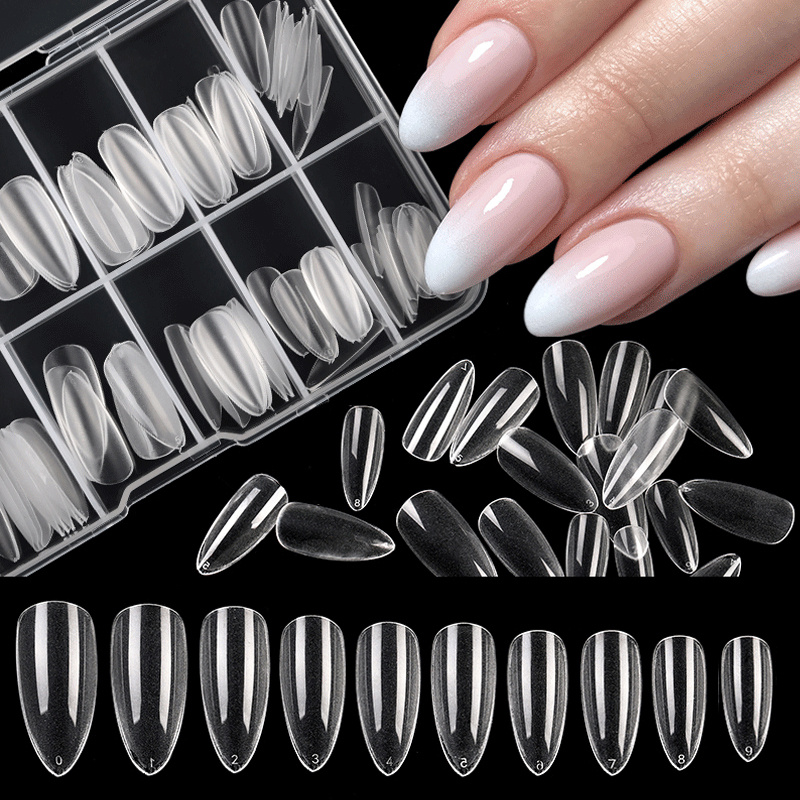 100PCS/Box Clear Transparent Seamless Fake Nails Full Coverage False Nails  Tips - China Nails Tips and False Nails Tips price | Made-in-China.com