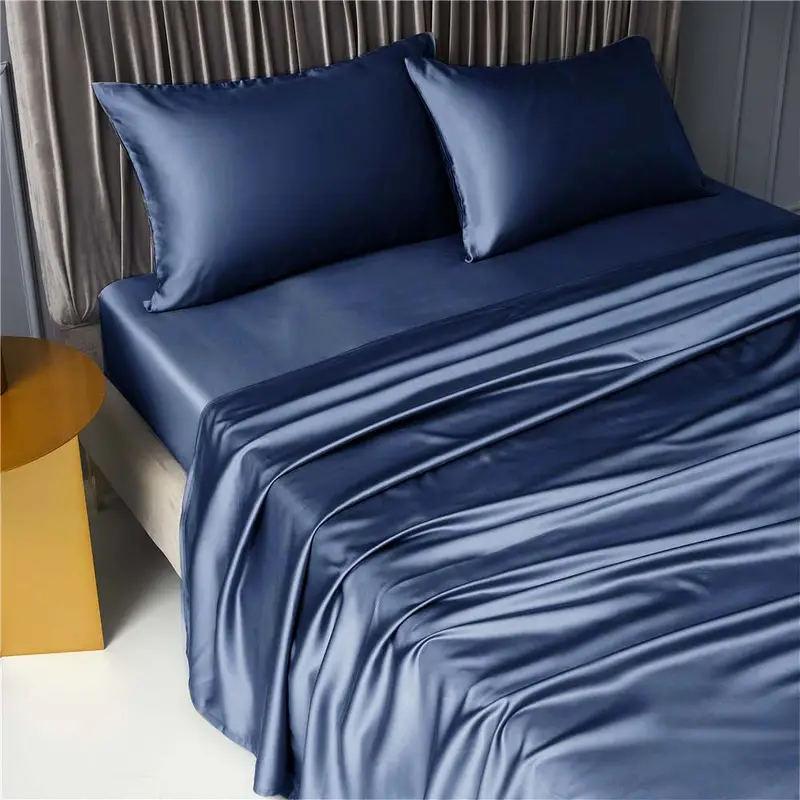 Bamboo Blend Sheet Set Silky Soft Fitted Bed Sheets - Temu