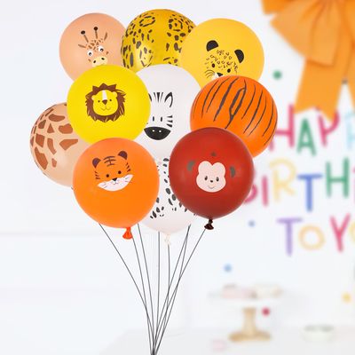 10pcs Sey Forest Animal Theme Balloons For Birthday Party Decoration |  High-quality & Affordable | Temu