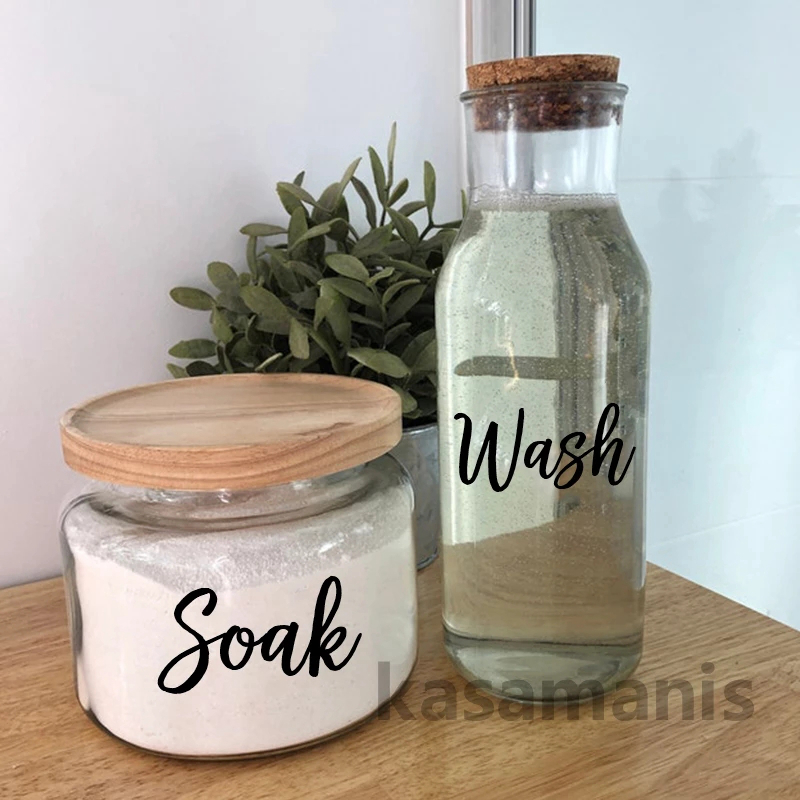 Laundry Labels for Jars 