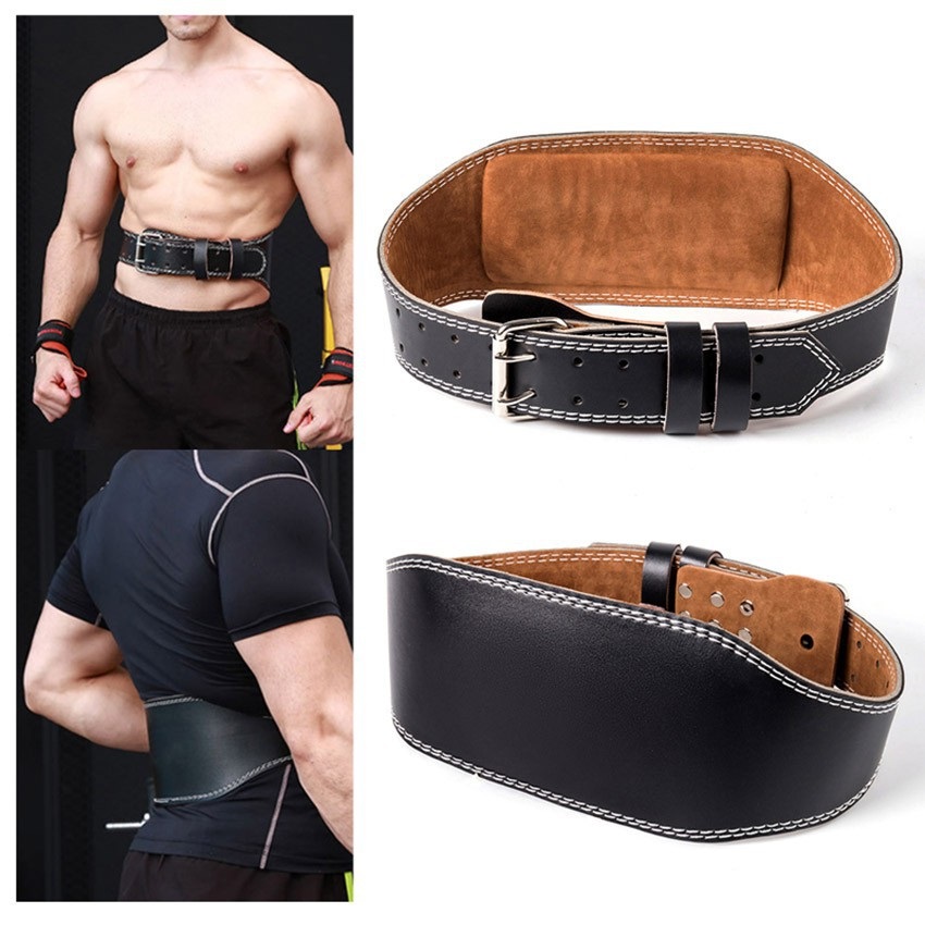 1pc Pu Leather Waist Support Belt Gym Accessories For - Temu